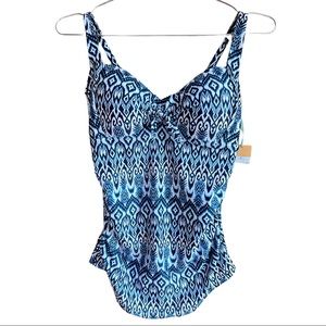 Kona Sol Tankini Swimsuit Top Small